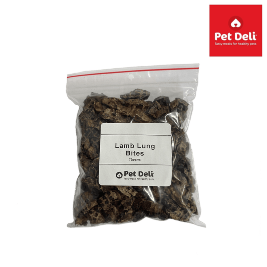Lamb Lung Bites - 75g - Pet Deli Dog Food